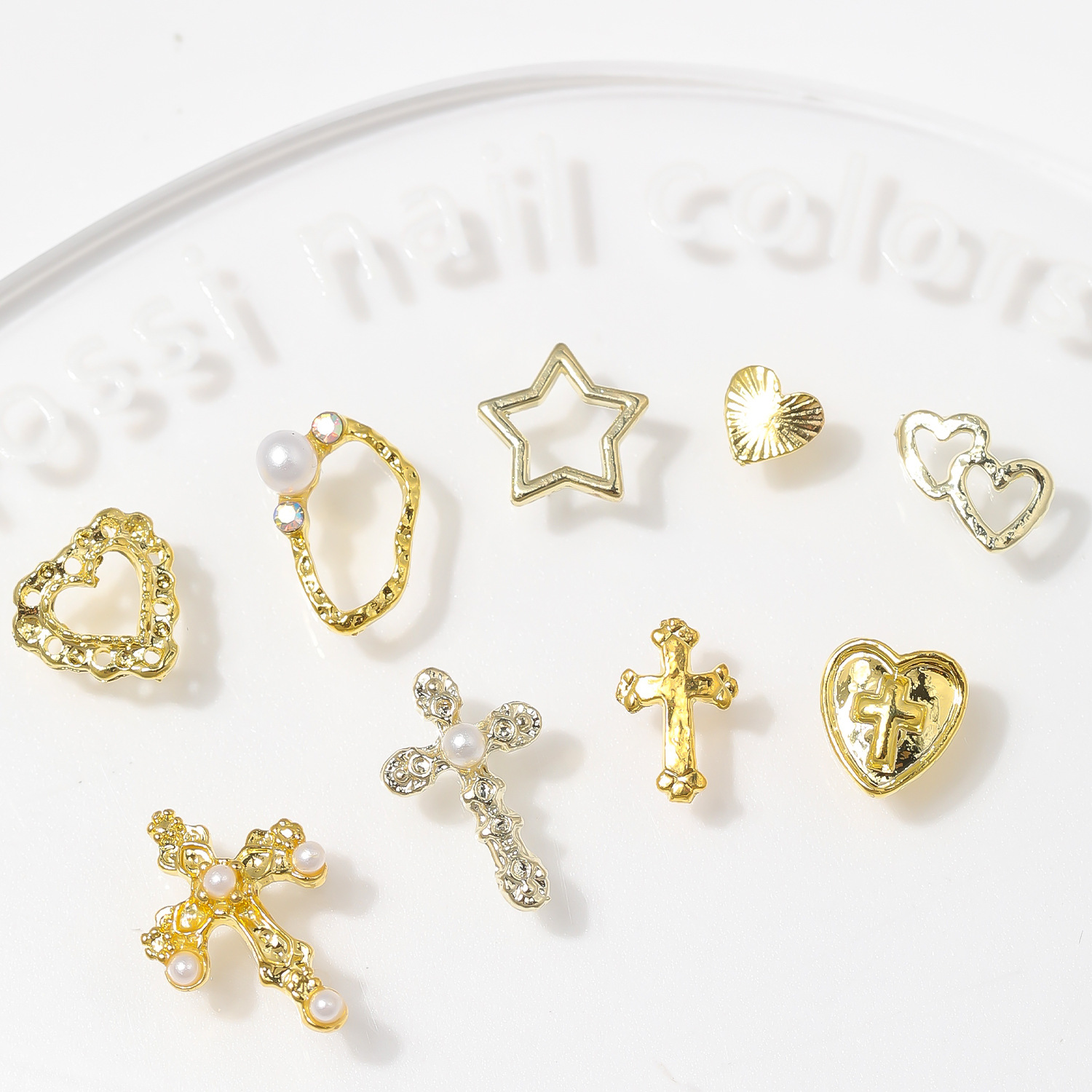 (Cross-border trading), golden metal jewelry, nail decoration, decorative accessory 3