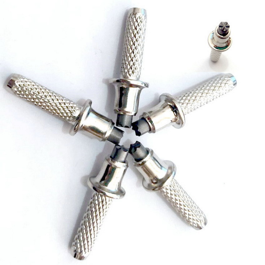 Mountaineering staff accessories can replace the mountaineering staff tip high carbon steel staff tip tungsten manganese alloy steel staff tip wear-resistant tungsten steel