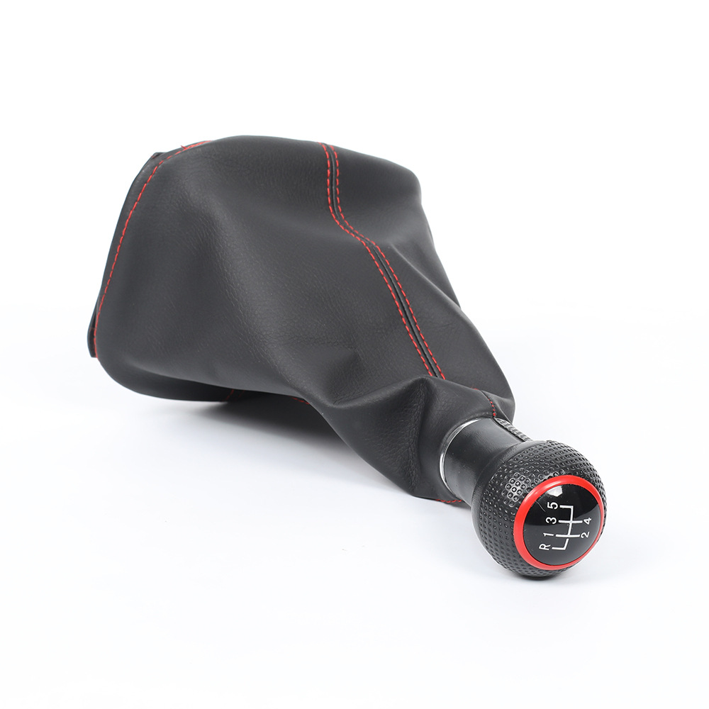 Adecuado para Volkswagen Golf 4 coche Cambio de engranaje cabeza línea roja traje a prueba de polvo cambio balonmano palanca de cambios Ropa Accesorios