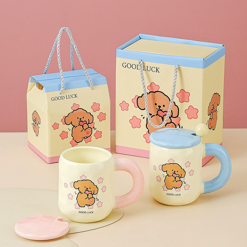 Керамическая чашка для воды Weng Kai, кружка, кофейная чашка, подарочная коробка с крышкой, дорогая чашка, подарок на день рождения, практичный небольшой подарок