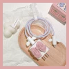 Fuchsia set with bow, 4 piece set