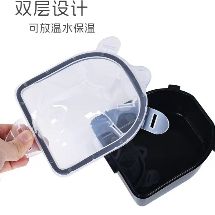 Herramientas de manicura, cuenco para remojar manos de doble capa, removedor de esmalte de uñas y cuenco para piel muerta, cuenco de limpieza de doble capa, cuenco para remojar manos, lavabo, cuenco para remojar manos, lavabo