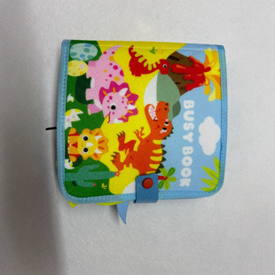 Baby Busy Board Dinosaur Felt Learning Board Baby Montessori Early Education Educational Cloth Book Baby Can Chew and Tear the Book