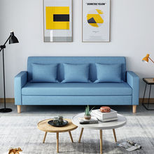 简易经济租房双人沙发小户型客厅布艺单人公寓现代简约网红款沙发