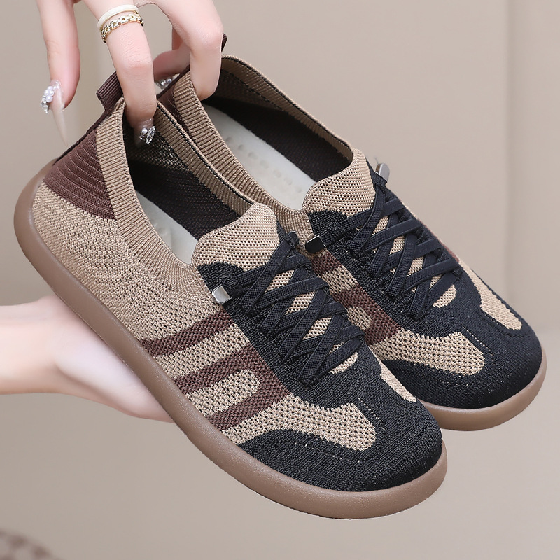 Zapatos de mujer verano nuevos zapatos de entrenamiento de estilo único zapatos superficiales transpirables un pie de calzado de calzado zapatos casuales de mujer