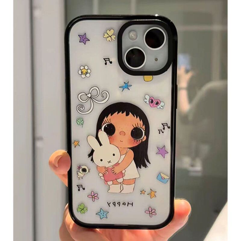 Miffy Xiaoyu is suitable for Apple 17 Pro Max with black border, 14, 15 acrylic back panel, 13 mini hard case, 14 Pro Miffy Xiaoyu is suitable for Apple 17 Pro Max with black border, 14, 15 acrylic back panel, 13 mini hard case, 14 Pro