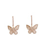 Advanced fashionable earrings, diamond encrusted, bright catchy style, high-quality style, internet celebrity