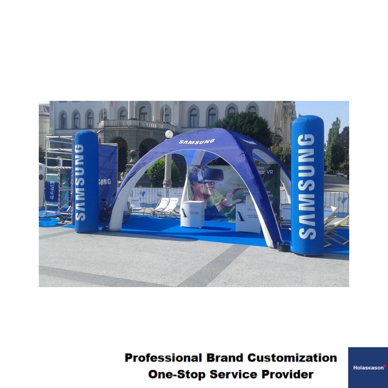 户外发光充气灯柱一件起印LOGO品牌广告展示充气LED展览充气灯柱