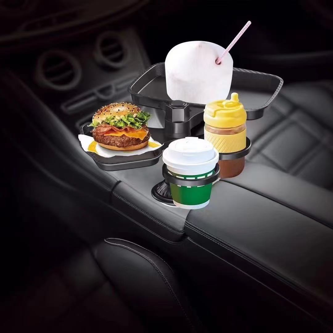 Factory Wholesale Car Mobile Phone Holder Tray Dinner Plate Multi-Functional Storage Dining Table Car Beverage Coffee Cup Holder