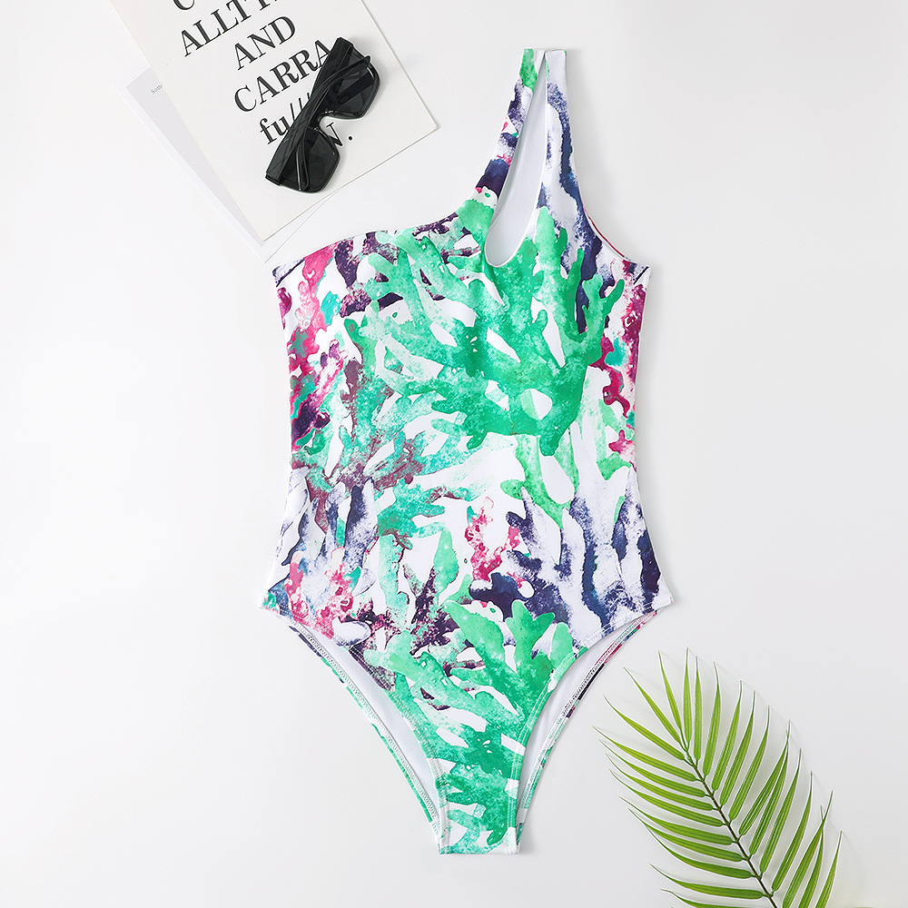 Women'S Gender Beach Style Women's Beach Coral 1 Piece One Piece