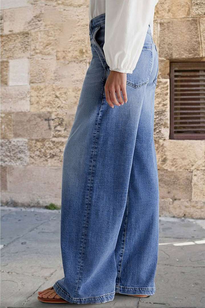 2025 Spring and Summer Season Women's Gender Women's Daily Casual Solid Color Full Length Jeans