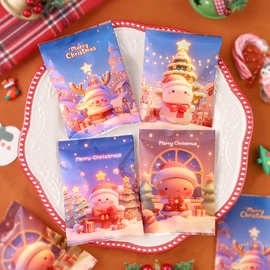 2024圣诞节饼干包装袋机封手工自制单独曲奇雪花酥烘焙糖果卡通