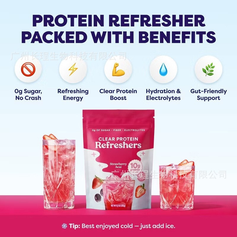 Tk Strawberry-Flavored Whey Protein Powder Clearprotein Cross-Border Hot-Selling Collagen Probiotic Factory O Em Tk Strawberry-Flavored Whey Protein Powder Clearprotein Cross-Border Hot-Selling Collagen Probiotic Factory O Em
