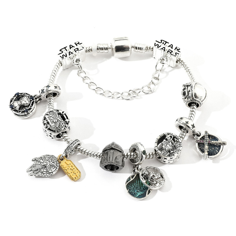Cross-Border Amazon New European and American Movie Star Wars Star Wars Pandora DIY Beaded Bracelet Cross-Border Amazon New European and American Movie Star Wars Star Wars Pandora DIY Beaded Bracelet