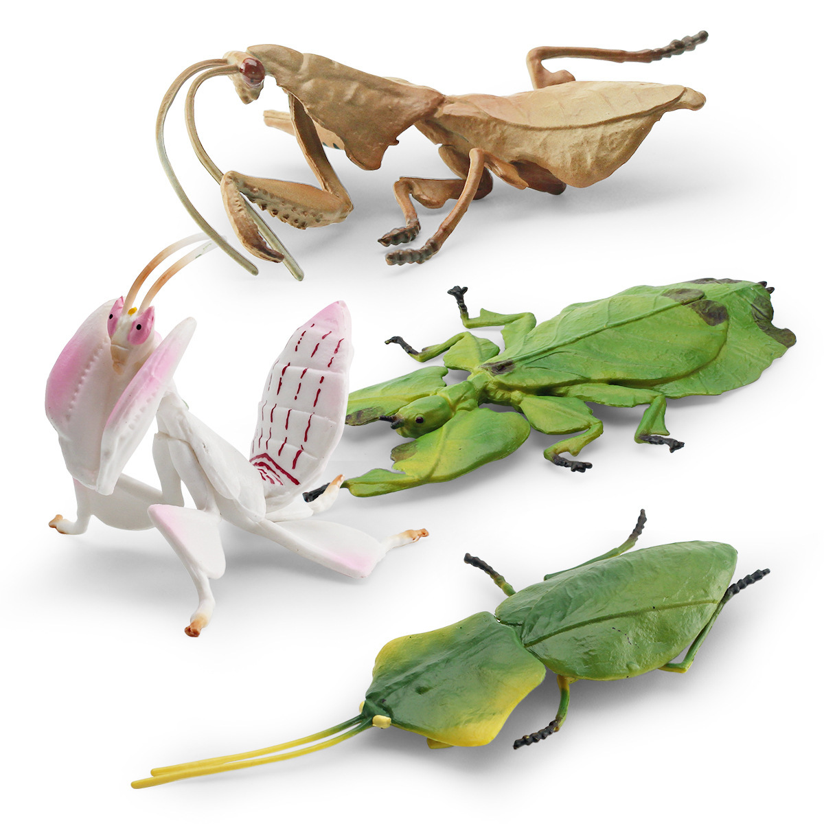 Cross-border simulated insect and animal models, large leaf mantis, leaf insect mantis, orchid mantis, Staladyphus leaf-backed mantis, static sculpture