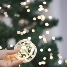 欧代圣诞树100米墨绿铜线灯 dark green rattan lights