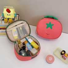 2025新款卡通番茄化妆包女大容量收纳包便携旅行洗漱包化妆品袋
