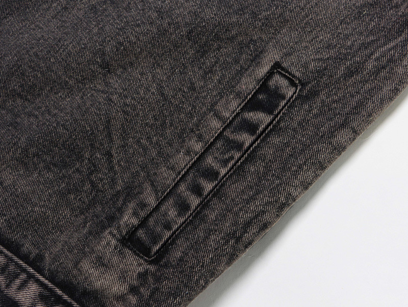 Männerkleeder Algewäschen Einfache Stil Loose Jeansjacket fir Männer a Fraen Hierscht Moudemark Schéin Casual Jacket_voghion.com