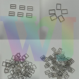 WJ alloy metal underwear buckle garment accessories square bra shoulder strap adjustment buckle factory direct sale