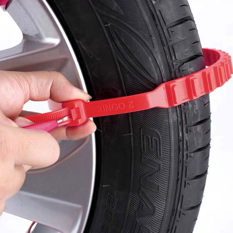 Cadena antideslizante del neumático cinturón de corbata cadena antideslizante de plástico cadena antideslizante coche universal nylon cadena antideslizante Cadena de neumáticos de nieve