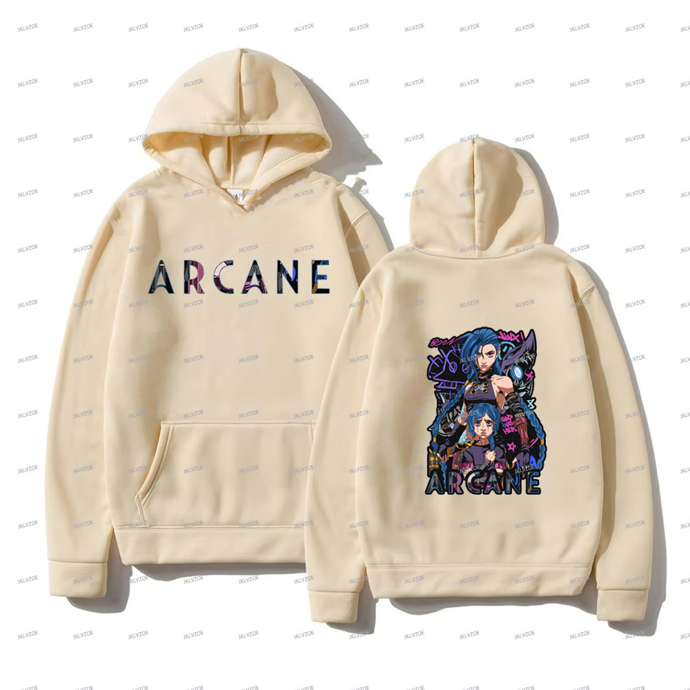 Arcane Jinx Hoodies Man Women Harajuku Clothing Hot Anime