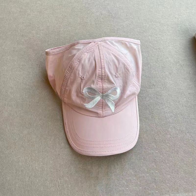 Kinder Sommerhut Dünn Schnelltrocknend Halbhohl Top Pferdeschwanzhalter Sonnenschutz Baby Baseballkappe_voghion.com