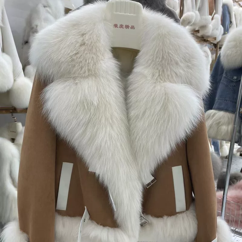 Платье Milan Weekly Winter Explosion Fox Folk Puppет Cotton Cotton Sheep Fur на Permiae Inner Bile Young Elite