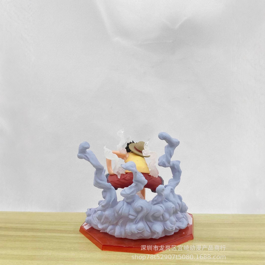 Una pieza superior guerra Super feroz batalla luffy segundo bloque luffy batalla versión anime modelo hecho a mano al por mayor