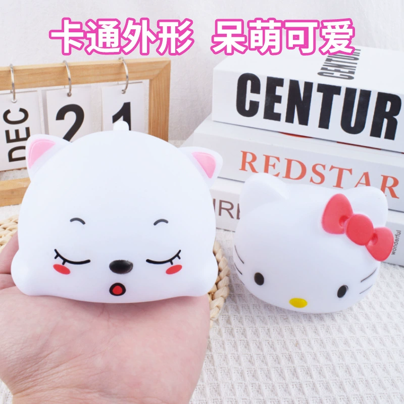 Мультяшный ночник для спальни, игрушка для кормления грудью, кот, антистресс