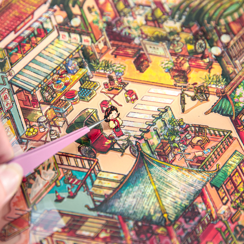 Mr. Paper nuevo paisajismo 3D pegatinas de paisajismo Lanshan Yimeng divertido original bricolaje descompresión pegatinas de paisajismo