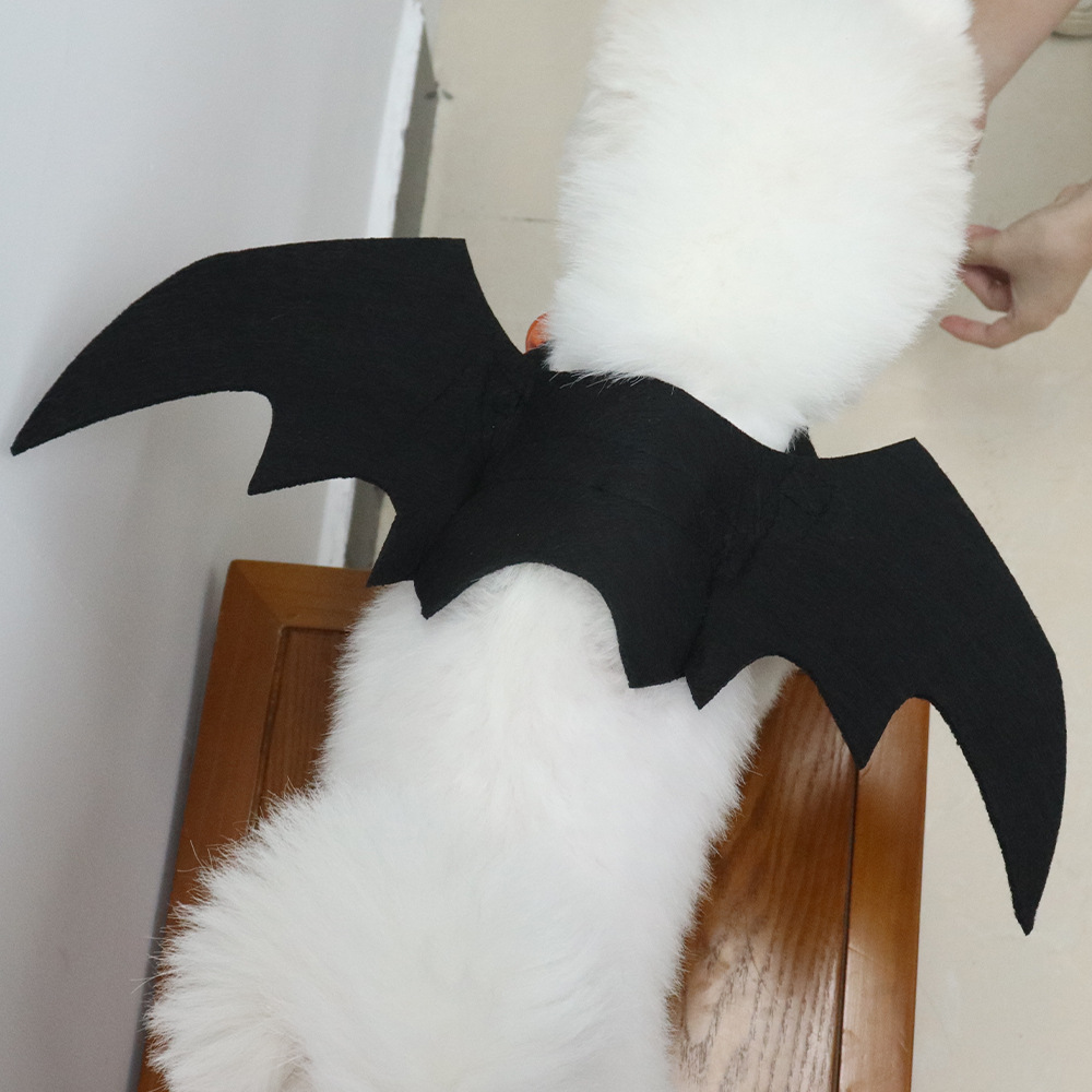 Venta caliente transfronteriza ropa para perros de Halloween para mascotas, un lote de fieltro, alas de murciélago, ropa para mascotas, ropa para gatos