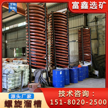 选金塑料溜金槽 实验室水冲式旋转螺旋溜槽 煤矿炉渣分离富集设备