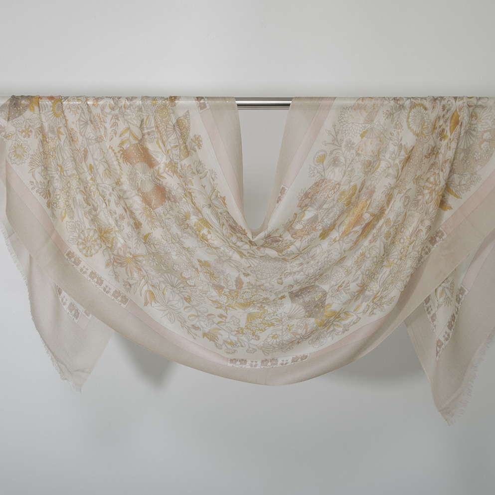 Chal de cachemira pura estampado de Mongolia Interior, directo de fábrica, fino, para otoño e invierno, bufanda larga para mujer, elegante y versátil