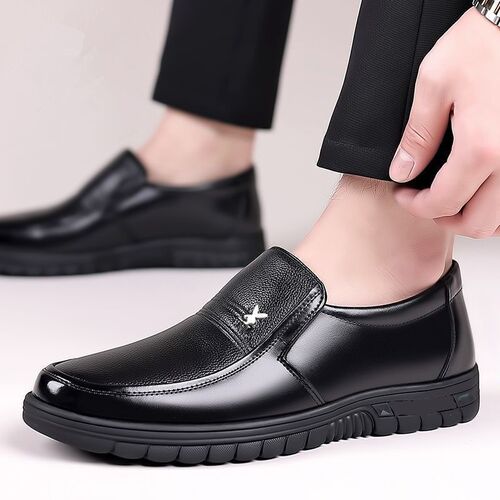 [Genuine cowhide] New men's leather shoes, men's business casual genuine leather soft-soled footwear for middle-aged and elderly dads