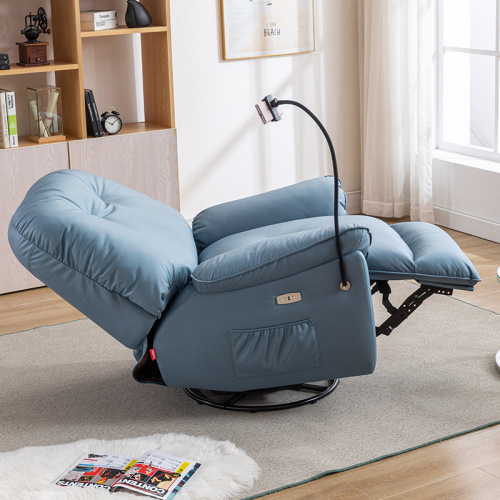 First-class space capsule lazy sofa single chair electric reclining gaming multi-functional haptic speaker massage swivel fabric