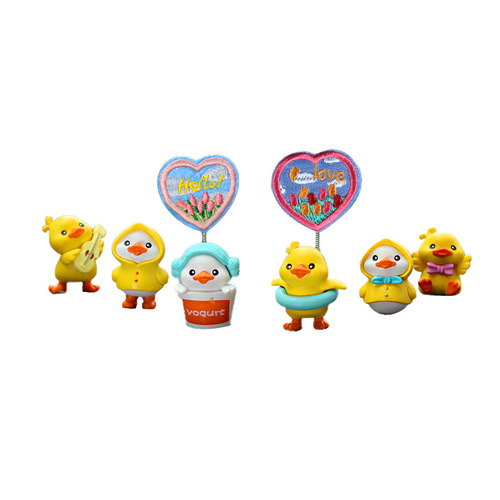 Cute little duck car interior ornaments decoration center console display car ornaments creative decorative accessories wholesale