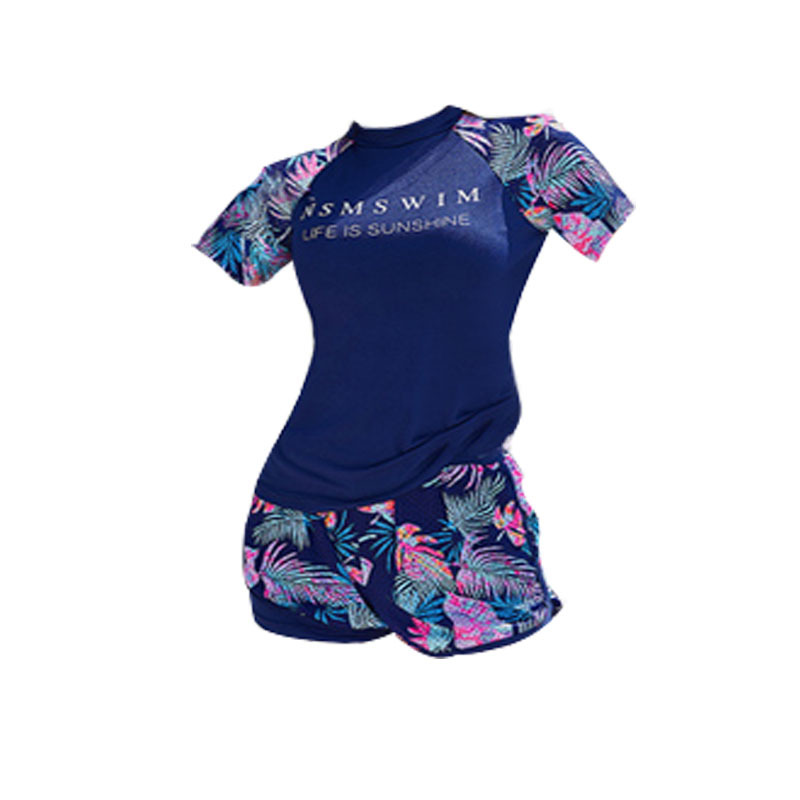 Traje de baño dividido falda de boxeador conservador adelgazamiento de las mujeres que cubre el vientre traje de baño deportivo traje de baño de aguas termales ventas directas de fábrica