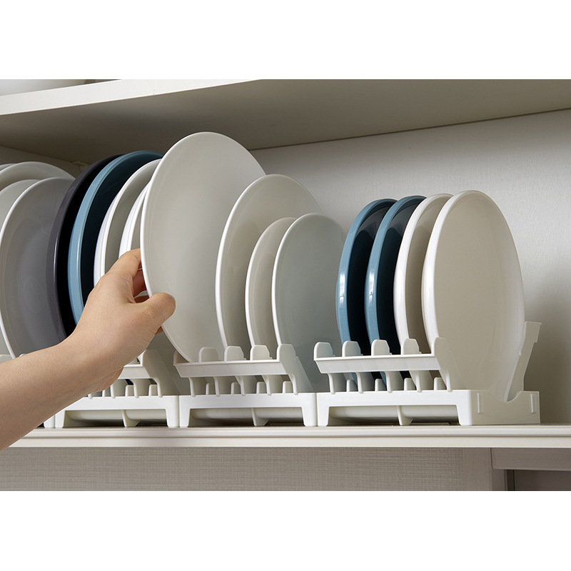 Platos de hueso de platos importados de Japón estante de almacenamiento de platos de plástico grueso estante de almacenamiento de platos cocina pequeña