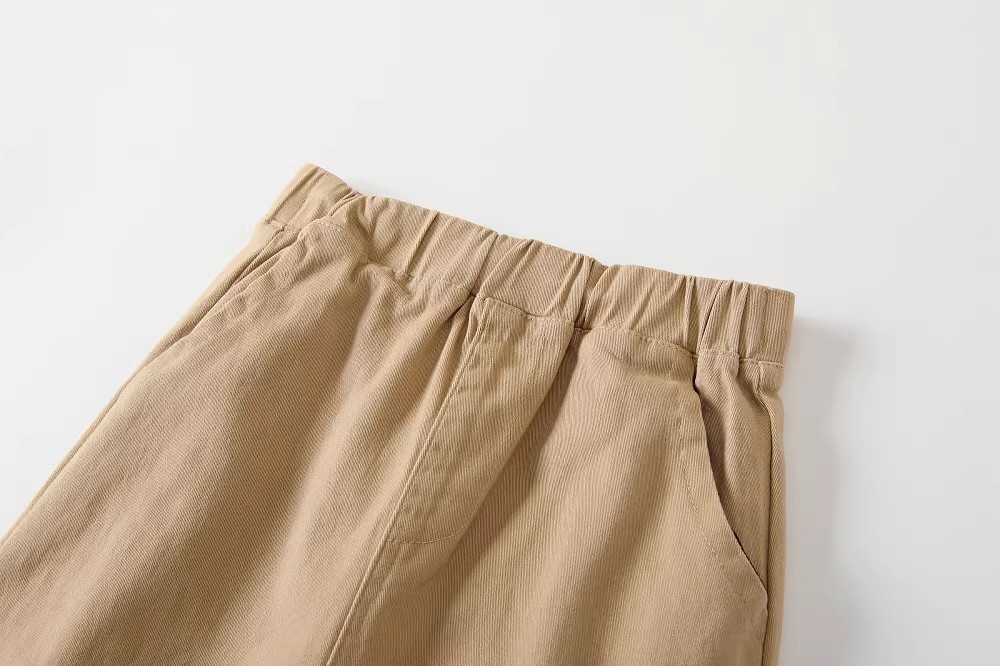 Klassische Kinder Stoffhose Aus Twill Baumwolle Für Schule Alltag_voghion.com