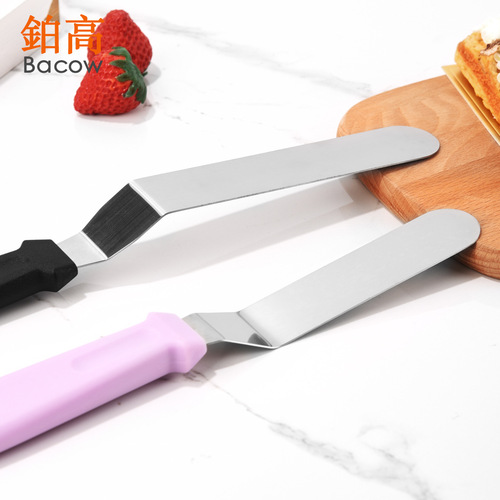6 inches 8 inches 10 inches curved stainless steel butter spatula baking utensils DIY baking tools cake butter spatula