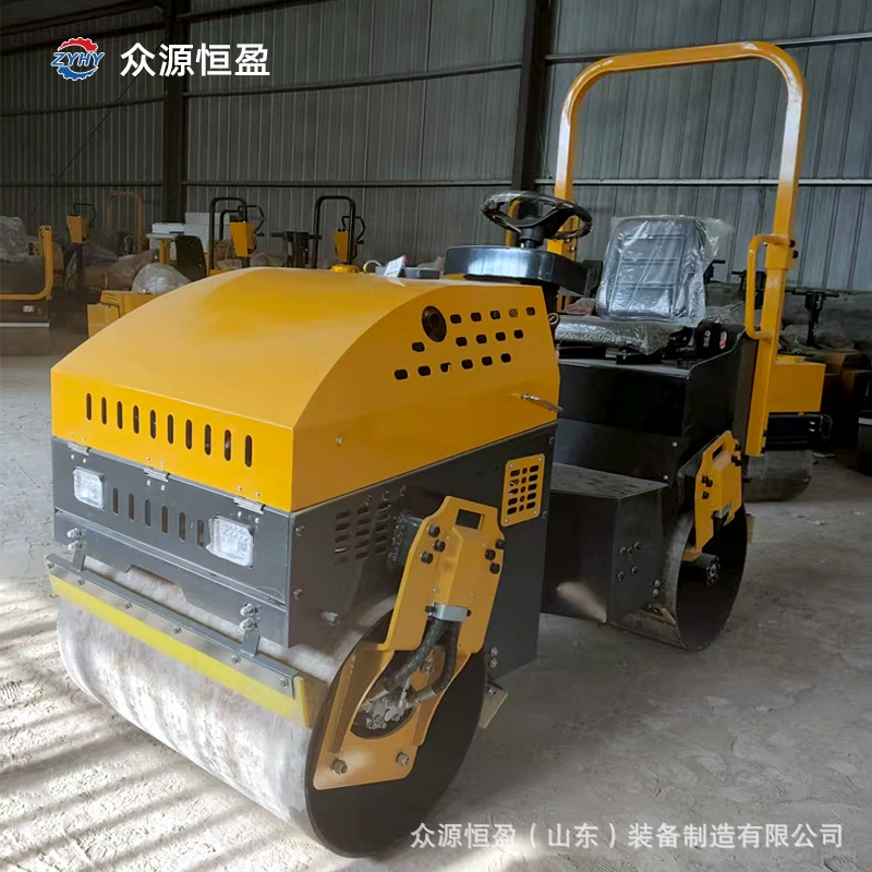 Малый дорожный каток Zhongyuan 1 тонна, дизельный, самоходный, характеристики модели малого катка