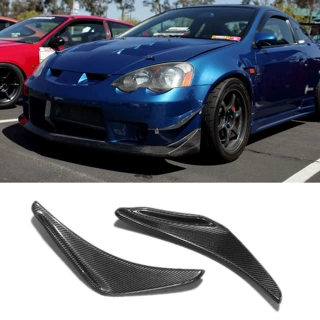 适用于本田Integra DC5Type-R碳纤维前杠风刀贴汽车外饰改装配件
