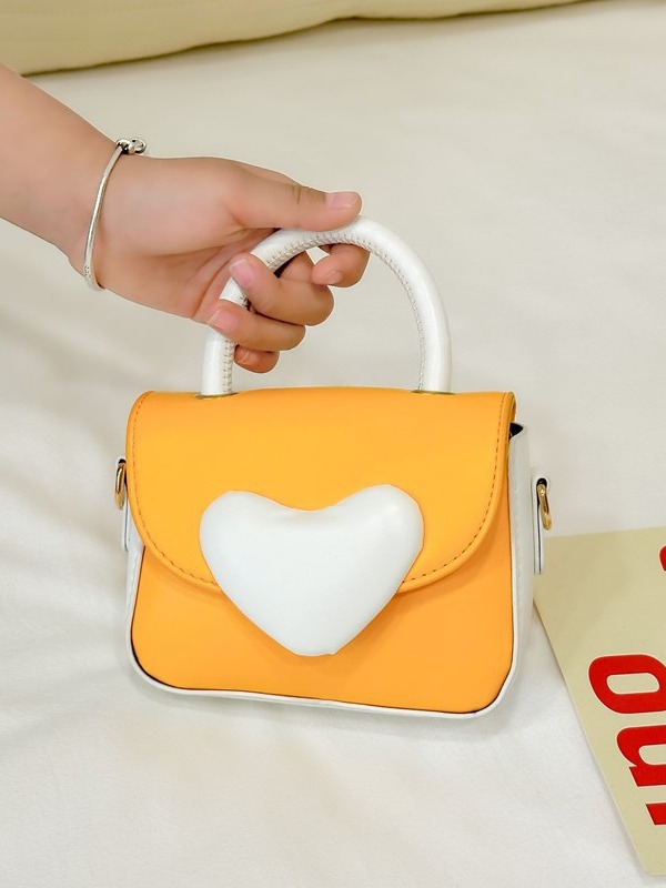 Bolsos para chicas coreanas de dibujos animados de amor contra colores de moda extranjera para niños de un solo hombro bolso de cambio