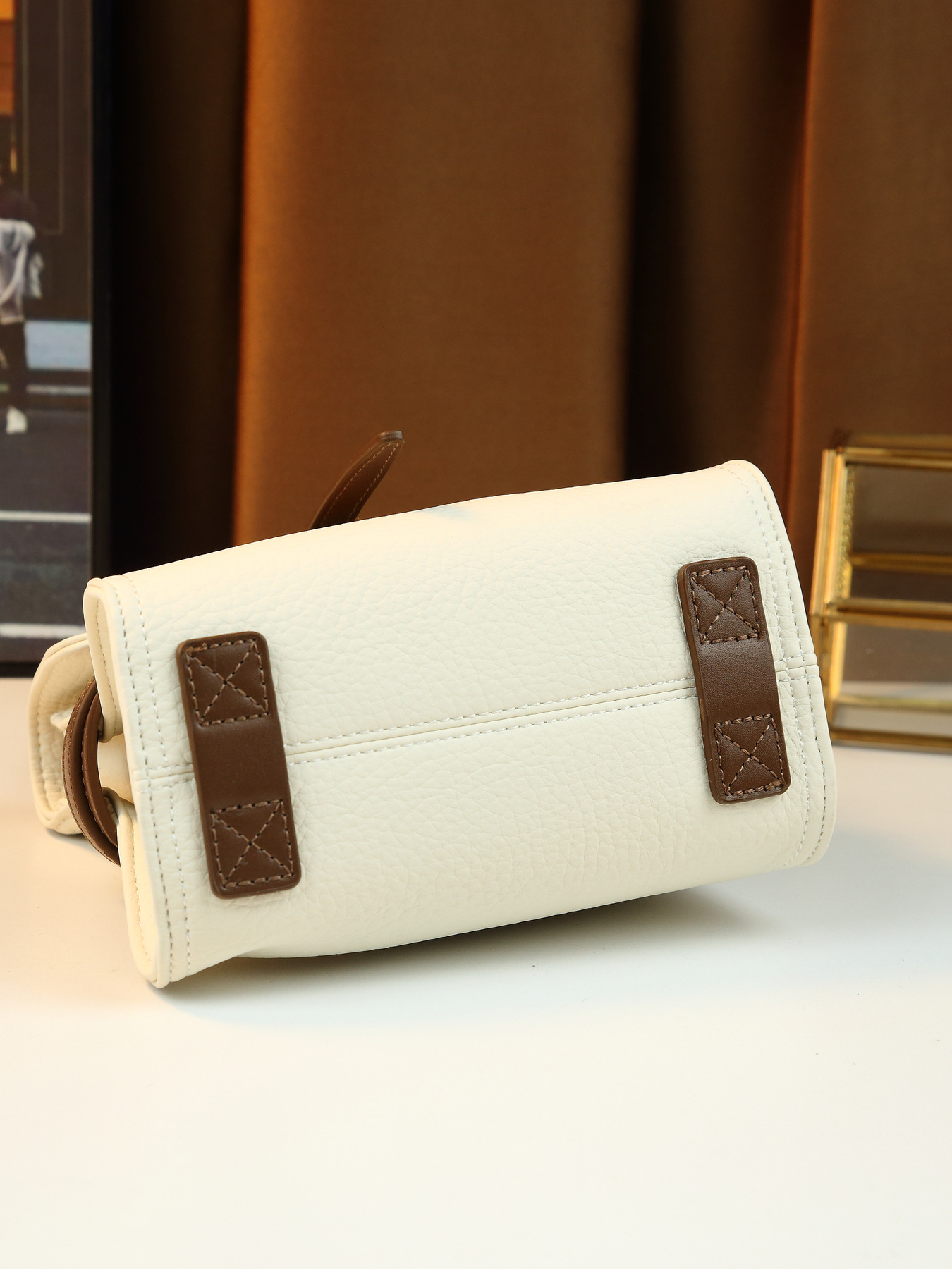 Damen Handtasche Aus Gewachstem Leder Als Umhängetasche Elegant_voghion.com
