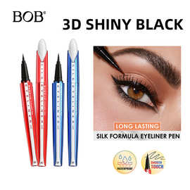 bob跨境蚕丝眼线液笔不掉色不晕染速干初学者防水眼线笔外贸美妆