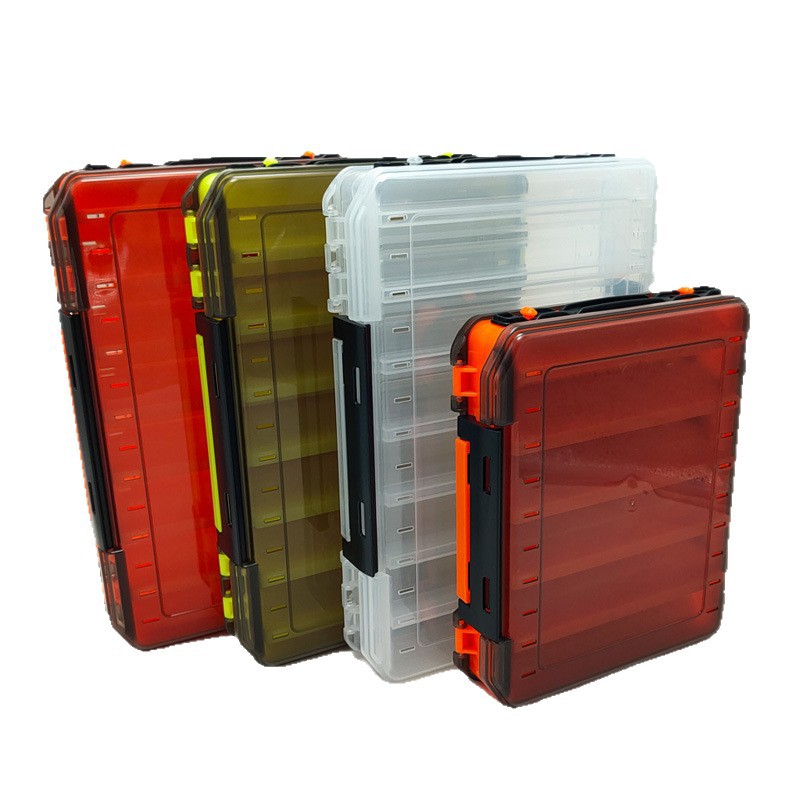 Extra Large Double-Sided Fishing Lure Storage Box With Handle – Wooden Shrimp Bait Case_voghion.com