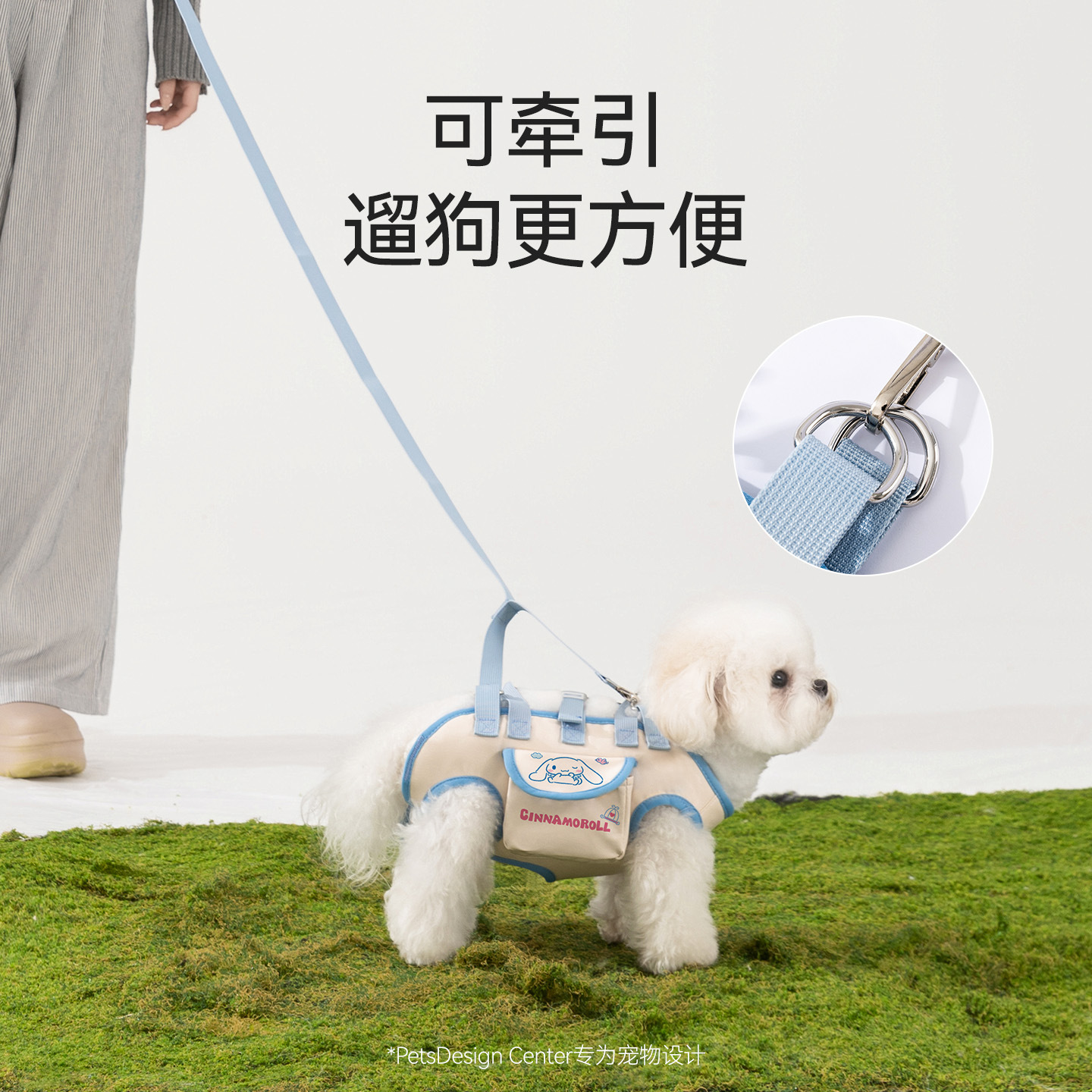Nuevo cross-border co-branding multifuncional tracción mochila para mascotas bolsas de hombro para salir con perros pequeños y gatos