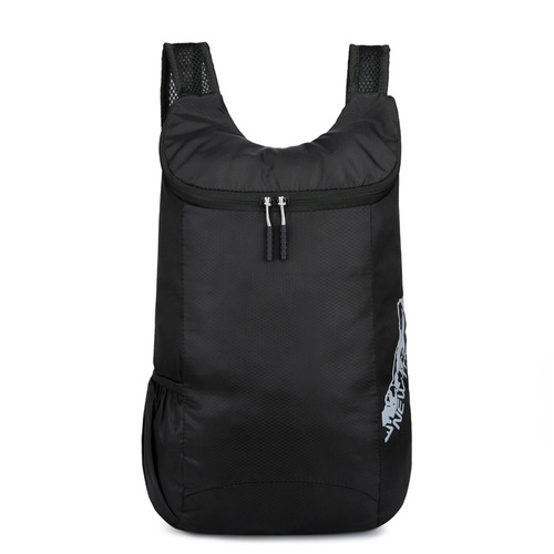 Outdoor folding bag, new storage skin backpack, travel bag, waterproof, men's and women's logo printed ultra-light sports bag
