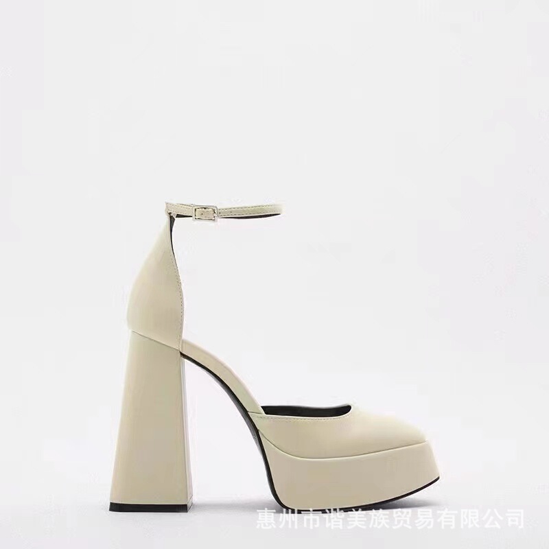Barambe Barbie Shoes Women's 2023 New Shoes Autumn Thick Heel High Heel Platform Hollow Mary Jane Shoes