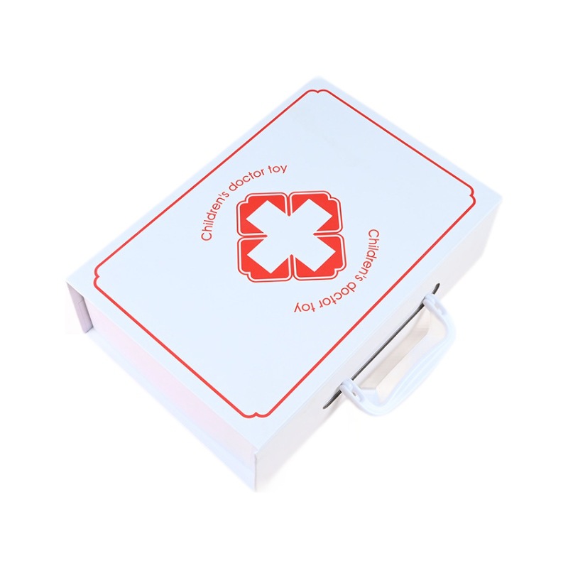 Caja de medicina de madera para niños, niños y niñas, juegos de casas, médicos, enfermeras, inyecciones, dentistas, juegos de juguetes